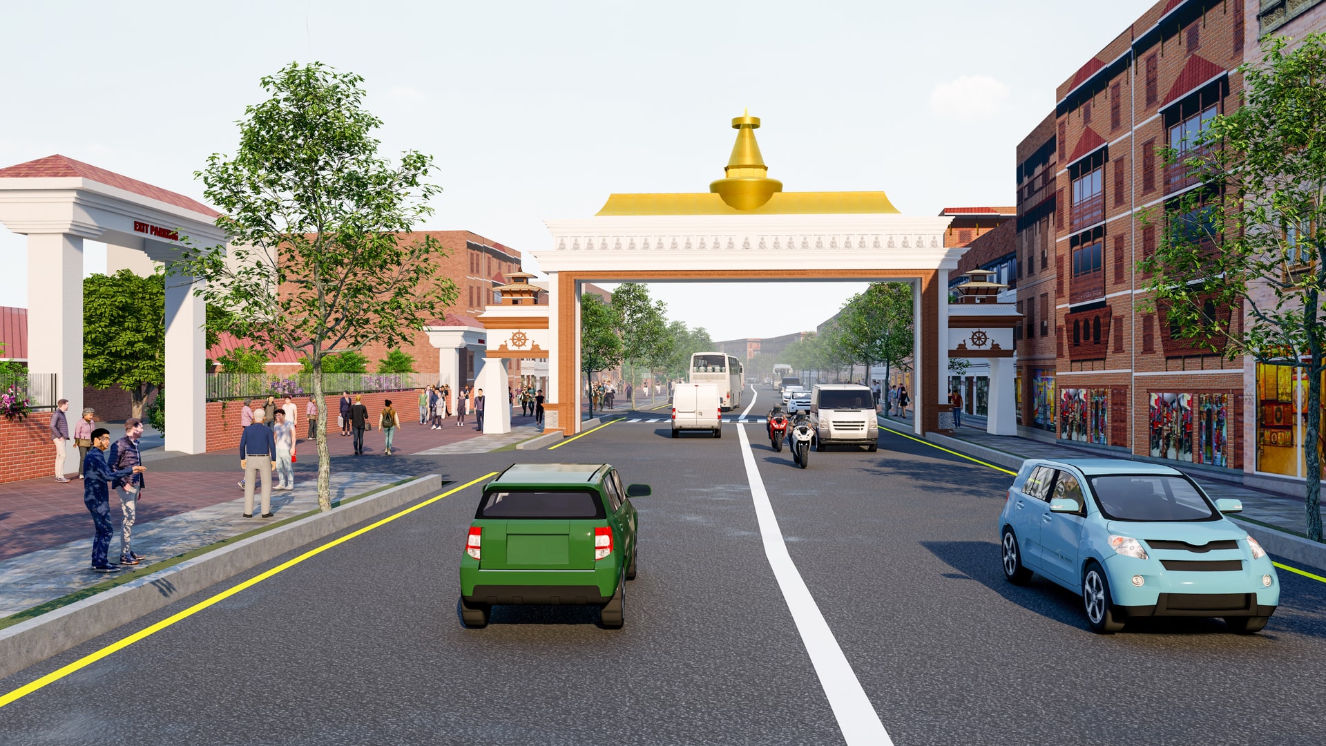 Bouddha Beautification Project project view 2
